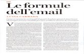 Le formule dell'email