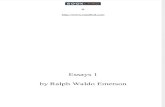 Ralph Waldo Emerson Essays 1 e