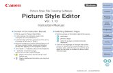 Canon - Picture Style Editor - Ver. 1.10