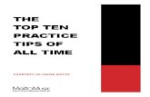 TopTen Practice TopTen Practice Tips-David MottoTips-David Motto-Molto Music