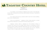Hotel Practicum Report Tagaytay Country Hotel