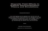 Magnetic Field Effects in  Organic Semiconductors:  Theory and Simulations