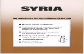 Amnesty Bericht Syrien 1983