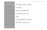 Checklist Chemistry 2013