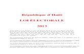 Loi Electorale 2013