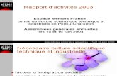 Rapport Activites Emf 2003