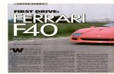 Ferrari F40 Drive: Autoweek June 1988