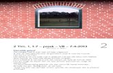 Window or Wall? - 2 Tim  1 1-7  preek  VB  7-4-2013 - WEB