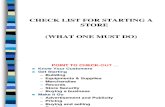 Retail Store Checklist