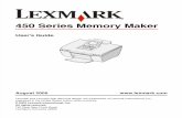 Lexmark 450 Series Memory Maker