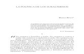 19207899 La Politica y Los Sub Alter Nos