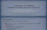 Culture in HRM