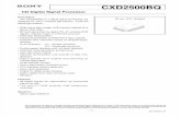 Sony CXD2500BQ Datasheet