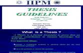 Thesis Guidelines SS 2007-09