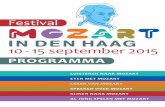 Mozart in Den Haag Festival Programme