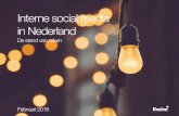Evolve onderzoeksrapport interne social media in Nederland 2016