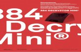 Gebruiksaanwijzing 884 decryptor mini