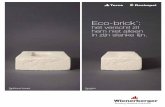 Eco-brick:  het verschil zit hem niet  alleen in zijn slanke lijn, Desimpel ( Wienerberger )