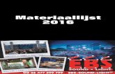 Materiaallijst 2016