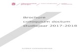 Brochure colloquium doctum studiejaar 2016-2017