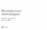 Pieter de Bruin (Microsoft) - Welke technologie gebruiken bij implementatie Microservices?