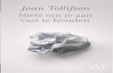 Joan Tollifson  - Niets om je aan vast te houden