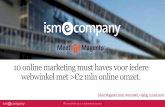 Sander Lems - Tien online marketing must haves voor iedere webwinkel met > €2 mln online omzet