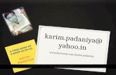 Karim padaniya's contact details