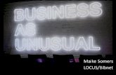 Business as Unusual - (Informatie aan Zee 2015 - Maike Somers)
