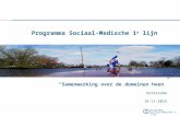 Programma Sociaal-Medische 1e lijn 2016