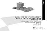 MBV-KOGELAFSLUITER MET VOLLE DOORLAAT Serie XG, XM