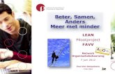 “Beter, Samen, Anders, Meer met minder”: het pilootproject LEAN bij ...