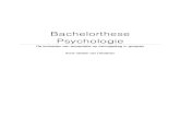 Bachelorthese Psychologie