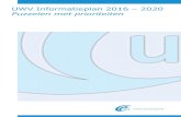 UWV Informatieplan 2016 – 2020 Puzzelen met prioriteiten
