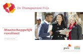 De Transparantprijs 2015 - Maatschappelijk resultaat