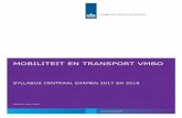 Syllabus mobiliteit en transport 2017 en 2018, vmbo