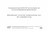 Toepassing HACCP principes in levensmiddelenbedrijven ...