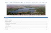 WATERVOGELS IN DE GAVERS 1970-2015