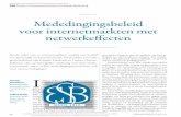 Mededingingsbeleid voor internetmarkten met netwerkeffecten | ESB