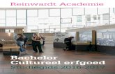 Download studiegids bachelor Cultureel erfgoed 2016-2017