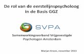 De rol van de eerstelijnspsycholoog in de Basis GGZ