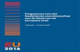 'Nationaal programma van het Nederlands voorzitterschap van de ...