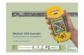 Mobiel GIS-toestel - voorstelling