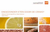 GfK-rapport 'Ongezonder eten door de crisis?'
