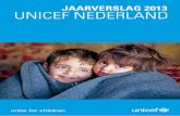 Jaarverslag UNICEF Nederland 2013