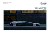 Volvo V40 Nordic Prijslijst