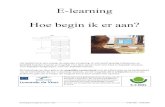 E-learning Hoe begin ik er aan?