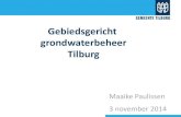 Gebiedsgericht grondwaterbeheer Tilburg