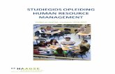 STUDIEGIDSOPLEIDING HUMAN RESOURCE MANAGEMENT