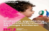 Handreiking uniforme signalering van taalachterstanden bij jonge